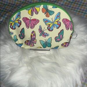 Colorful Butterfly Print Pouch with Butterfly anklet!